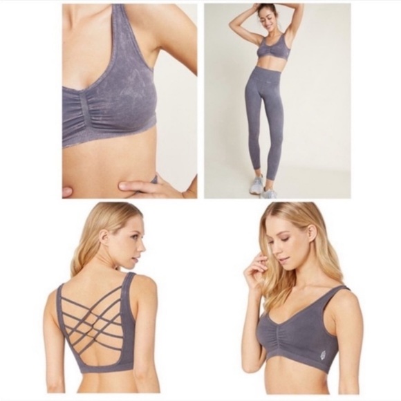 FP MOVEMENT Shanti Strappy Sports Bra In Faded Grape - Picture 9 of 11